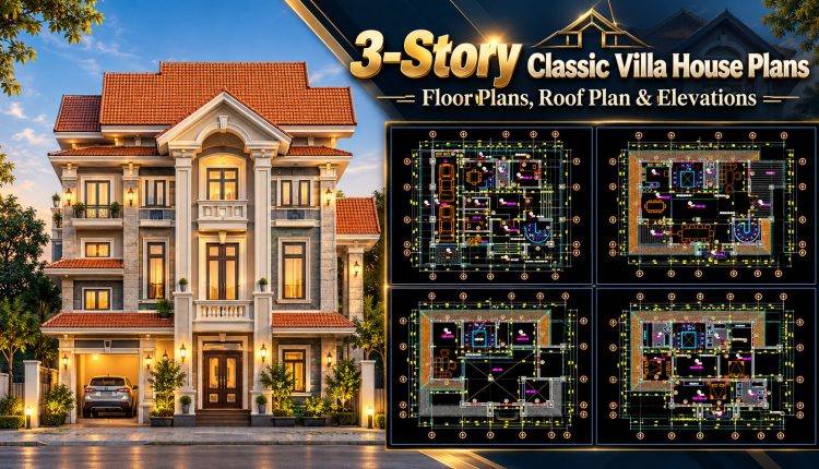 587.-3-story-classic-villa-house-plans-floor-plans-roof-plan-1