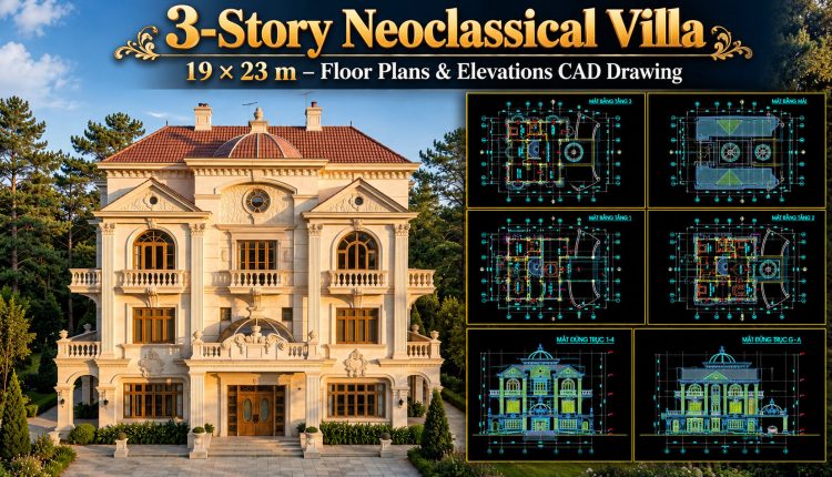 591.-3-story-neoclassical-villa-19-_-23-m-floor-plans-elevations-cad-drawing-1
