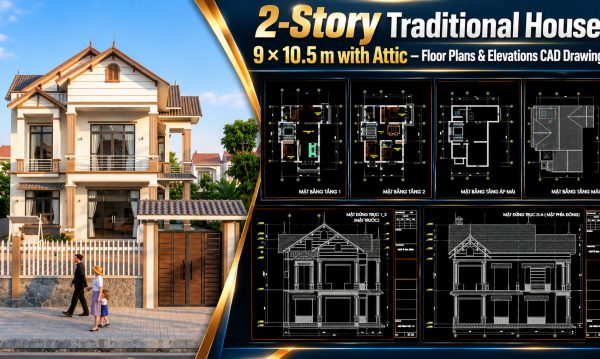 599.-2-story-traditional-house-9-_-10.5-m-with-attic-floor-plans-elevations-cad-drawing-1