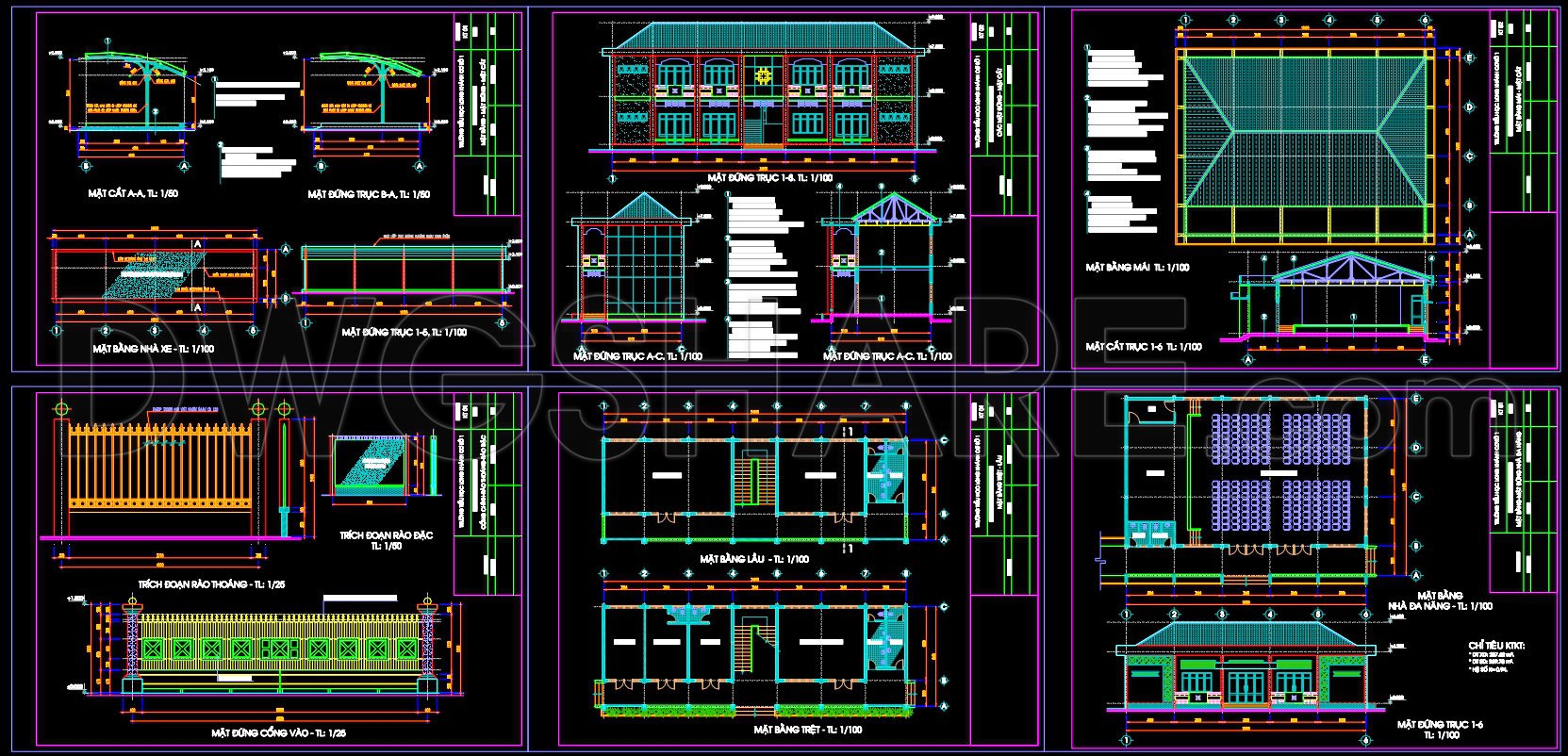 60. Free Primary School CAD Drawings DWG – Floor Plans & Elevations