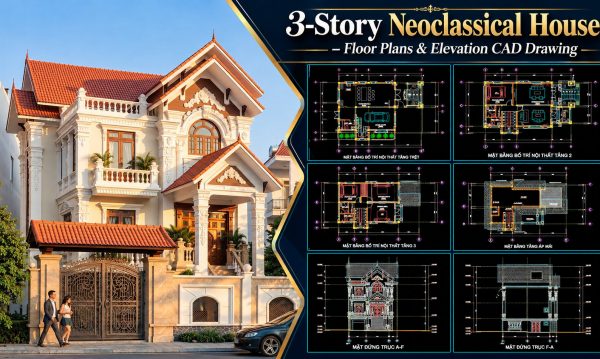605.-3-story-house-18.1-_-8.5-m-classic-style-floor-plans-elevations-cad-drawing-1