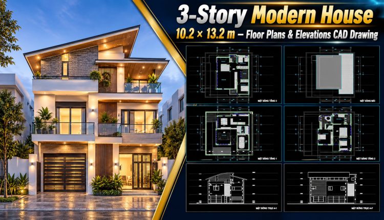 609.-3-story-modern-house-10.2-_-13.2-m-floor-plans-elevations-cad-drawing-1