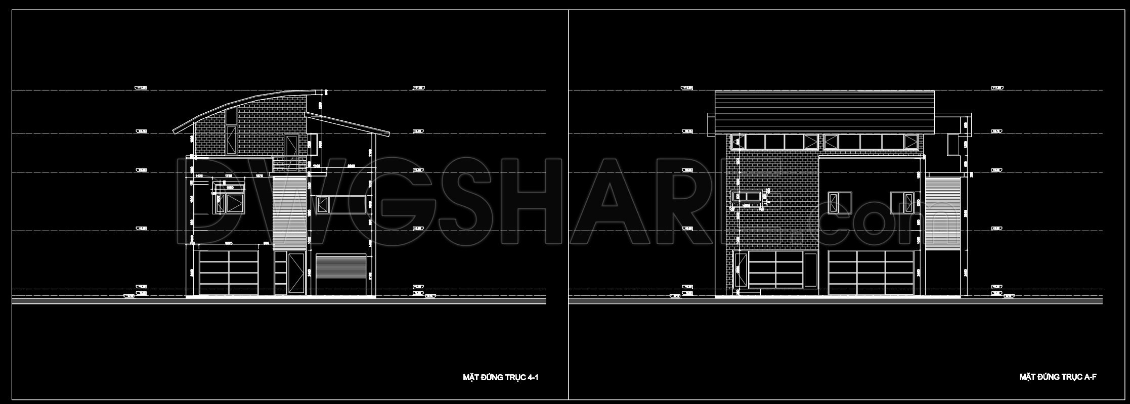 609. 3-Story Modern House 10.2 × 13.2 m – Floor Plans & Elevations CAD Drawing (3)