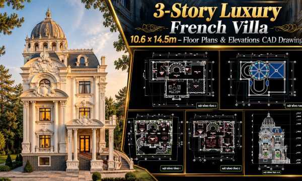 615.-3-story-luxury-french-villa-10.6-_-14.5m-floor-plans-elevations-cad-drawing-1
