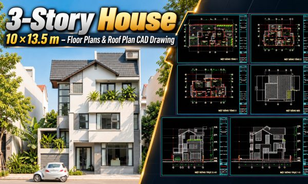618.-3-story-house-10-_-13.5-m-floor-plans-roof-plan-cad-drawing-1