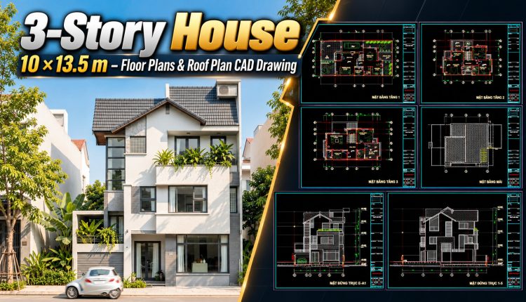 618.-3-story-house-10-_-13.5-m-floor-plans-roof-plan-cad-drawing-1