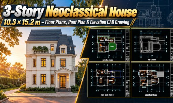 619.-3-story-neoclassical-house-10.3-_-15.2-m-floor-plans-roof-plan-elevation-cad-drawing-1