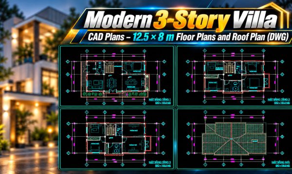 634.-modern-3-story-villa-cad-plans-12.5-_-8-m-floor-plans-and-roof-plan-dwg-1
