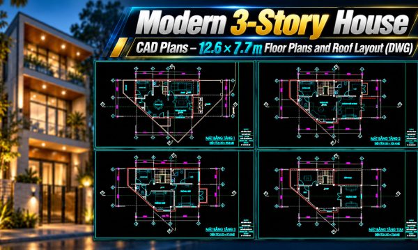 636.-modern-3-story-house-cad-plans-12.6-_-7.7-m-floor-plans-and-roof-layout-dwg-1
